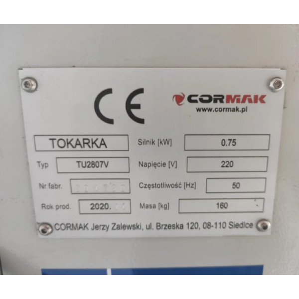 Токарний верстат по металу CORMAK TYTAN 750 VARIO