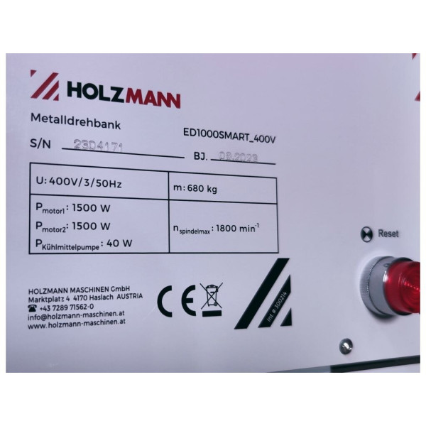 Токарний верстат Holzmann ED1000SMART