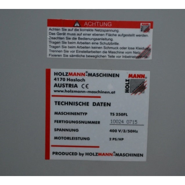Циркулярна пила Holzmann TS 250FL