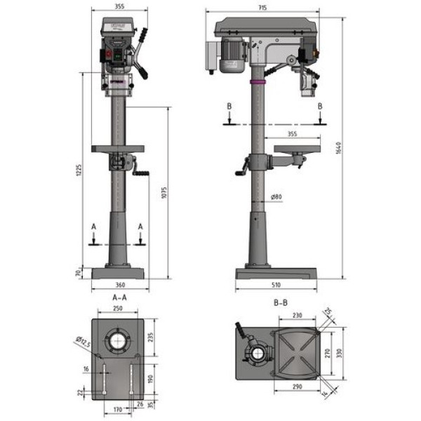 Настільний свердлильний верстат по металу Optimum Maschinen OPTIdrill D 23PRO (400В) (3003020)